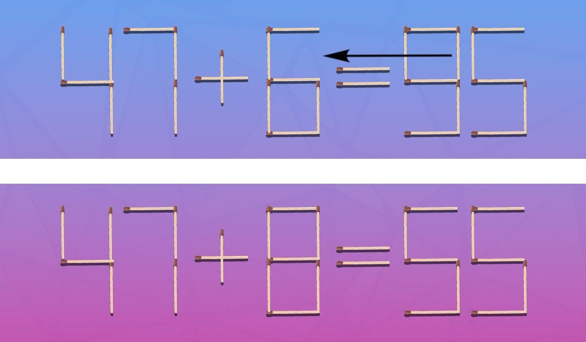 Qe partita deve essere riorganizzata per rendere l'eqione corretta: un rompicapo per geni