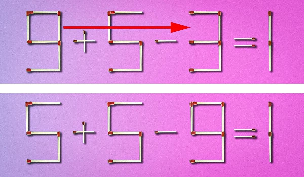 Test del quoziente intellettivo: bisogna spostare un solo fiammifero