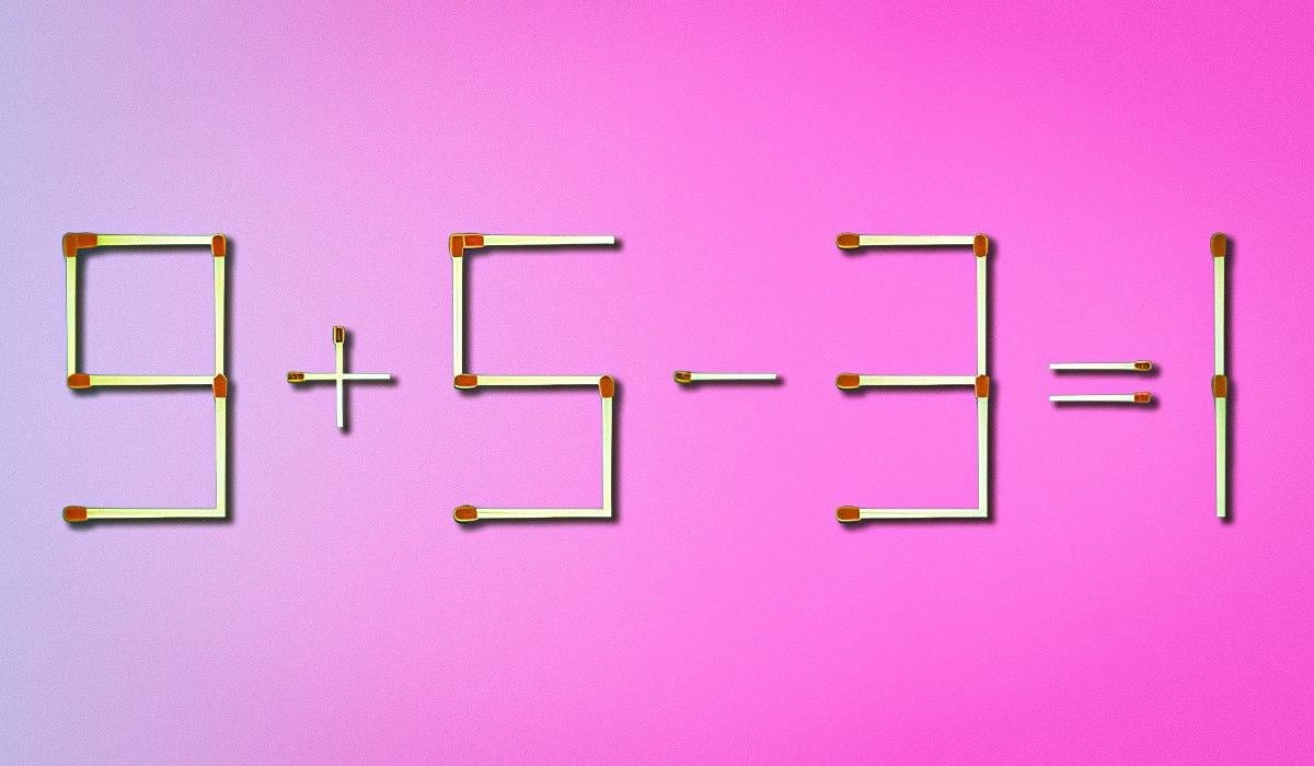 Test del QI: devi spostare solo un fiammifero