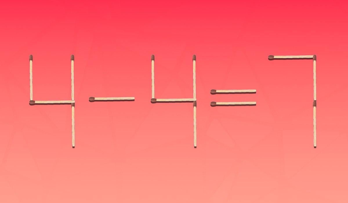 Enigma matematico: devi trascinare un solo fiammifero.